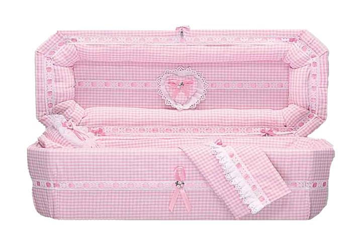 73c. Infant Pink Gingham