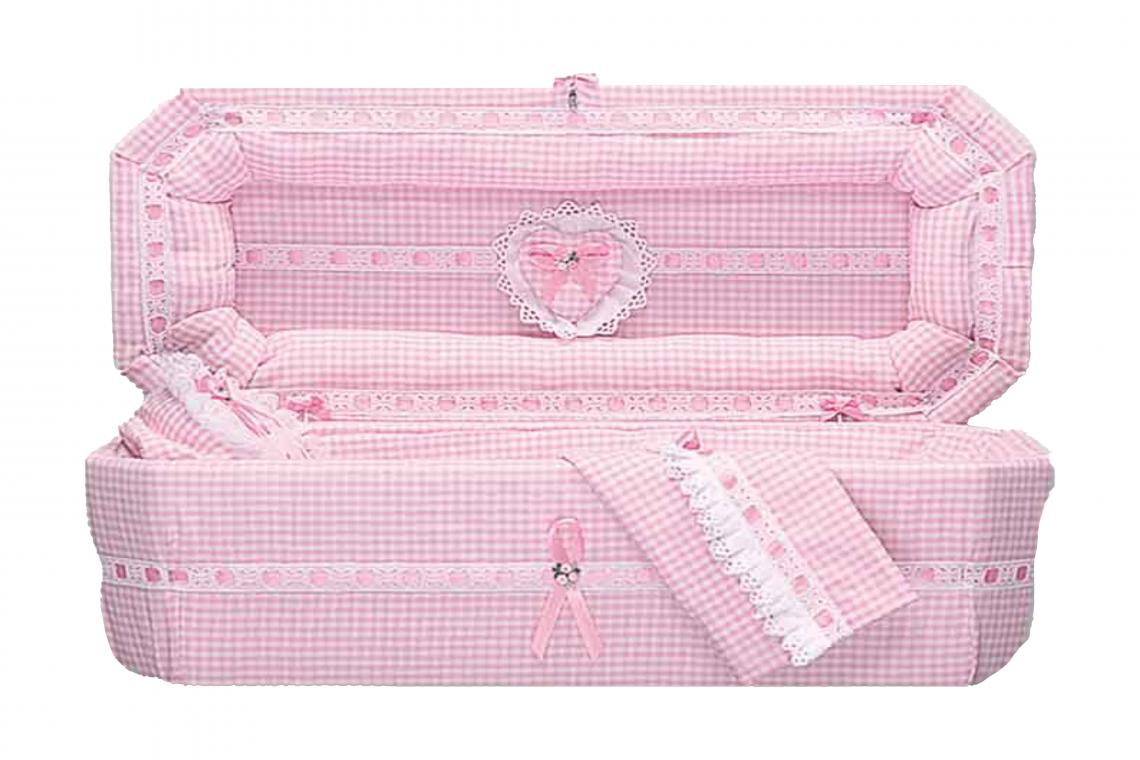 73c. Infant Pink Gingham